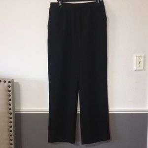 Alfred Dunner Black Elastic Pull up Pants